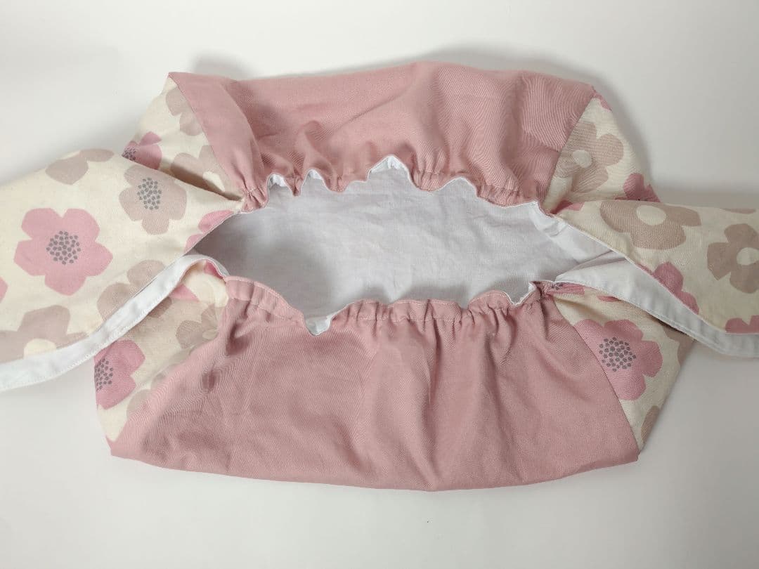 入園入学グッズ 北欧花柄 くすみピンク