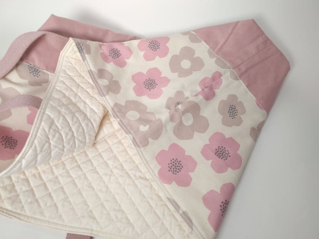 入園入学グッズ 北欧花柄 くすみピンク