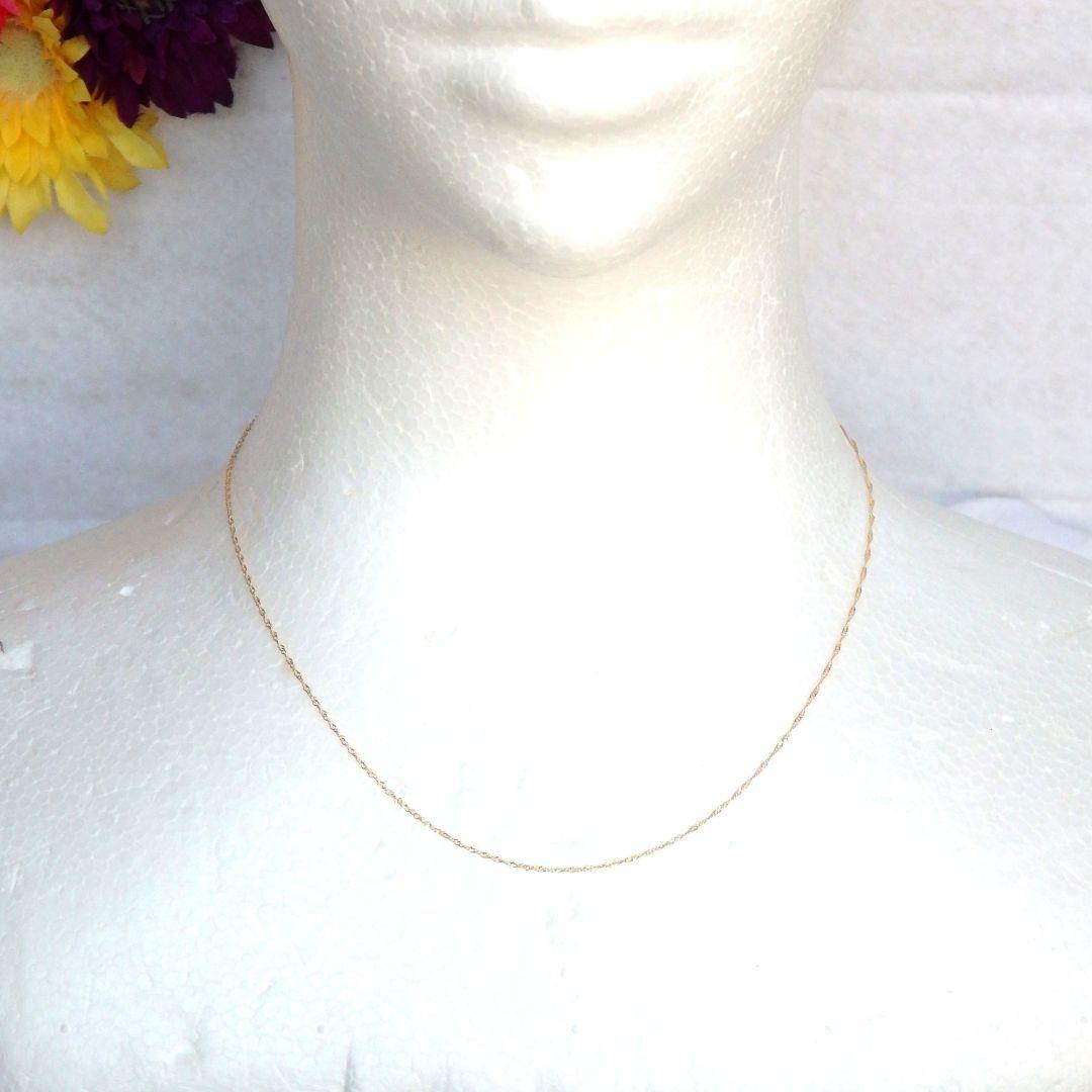 umi.様　k10ネックレス　スクリューチェーン　約1㎜幅　つけっぱなし