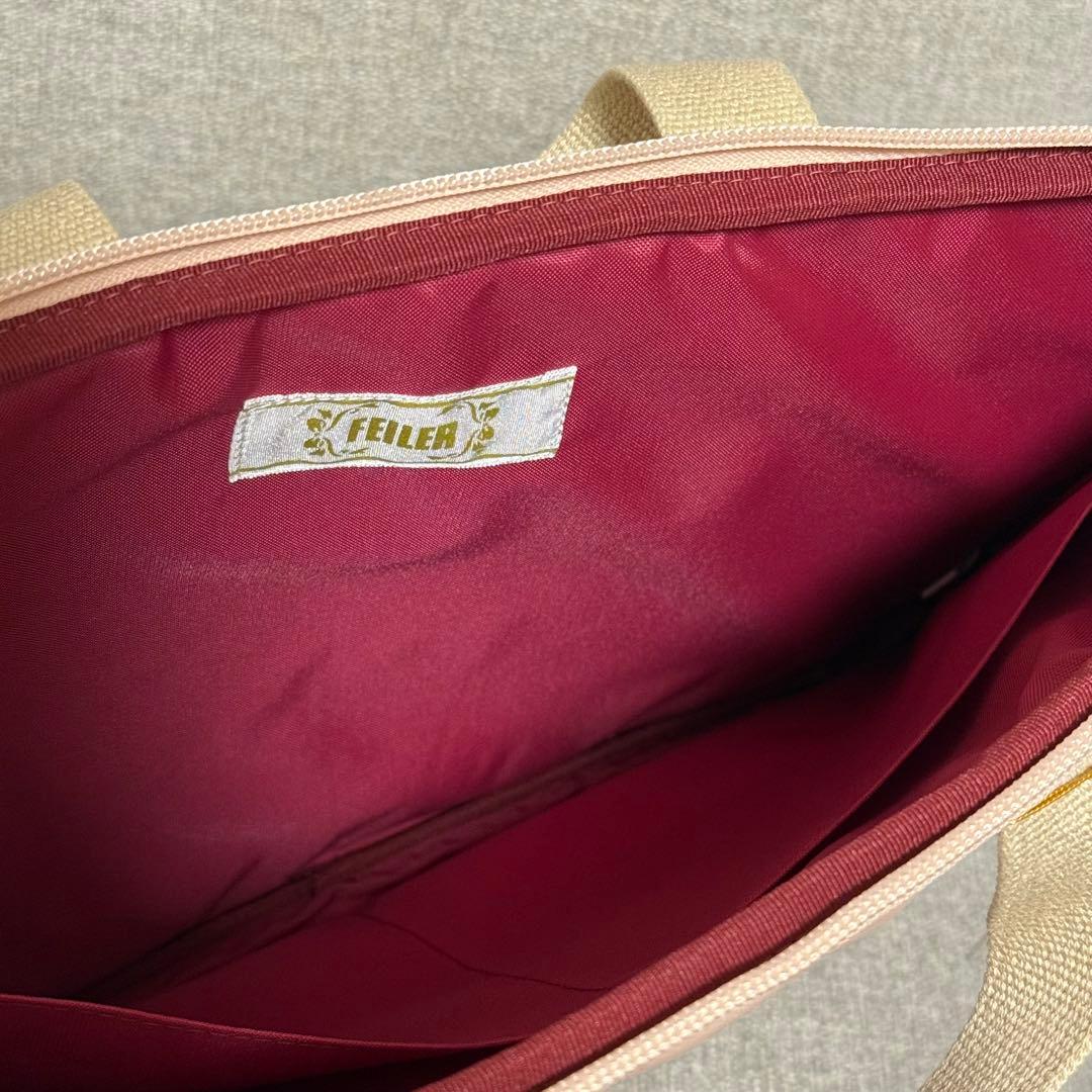 フェイラー　FEILER ブリーフケース　パソコン　 ピンク　ハイジ　エンボス