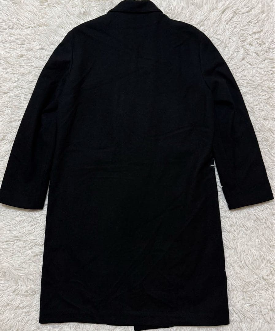 【美品】UNIQLO &LEMAREチェスターコート　カシミヤ混　ブラック