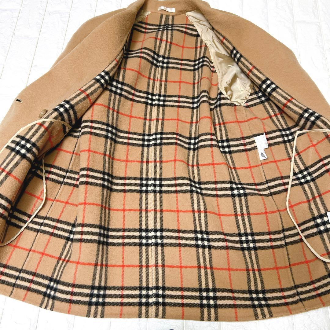 希少 BURBERRY バーバリー オールド ダブルフェイス コート チェック