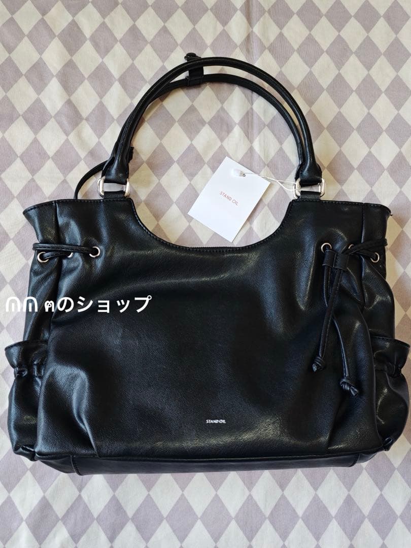 STAND OIL 2way トートバッグ ブラック レディース