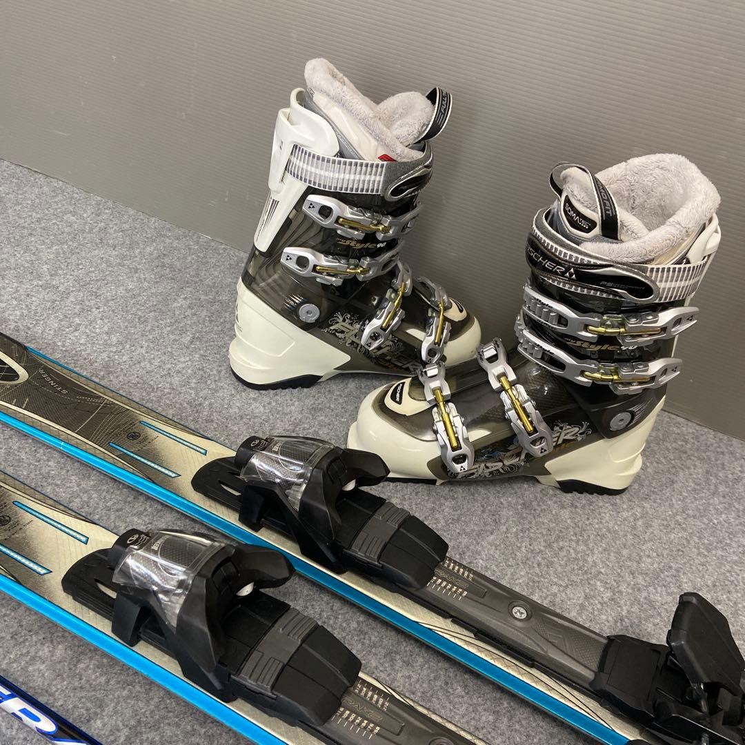 ★メンテナンス済　大人スキーセット　板ケーツー156cm ブーツ25.5cm