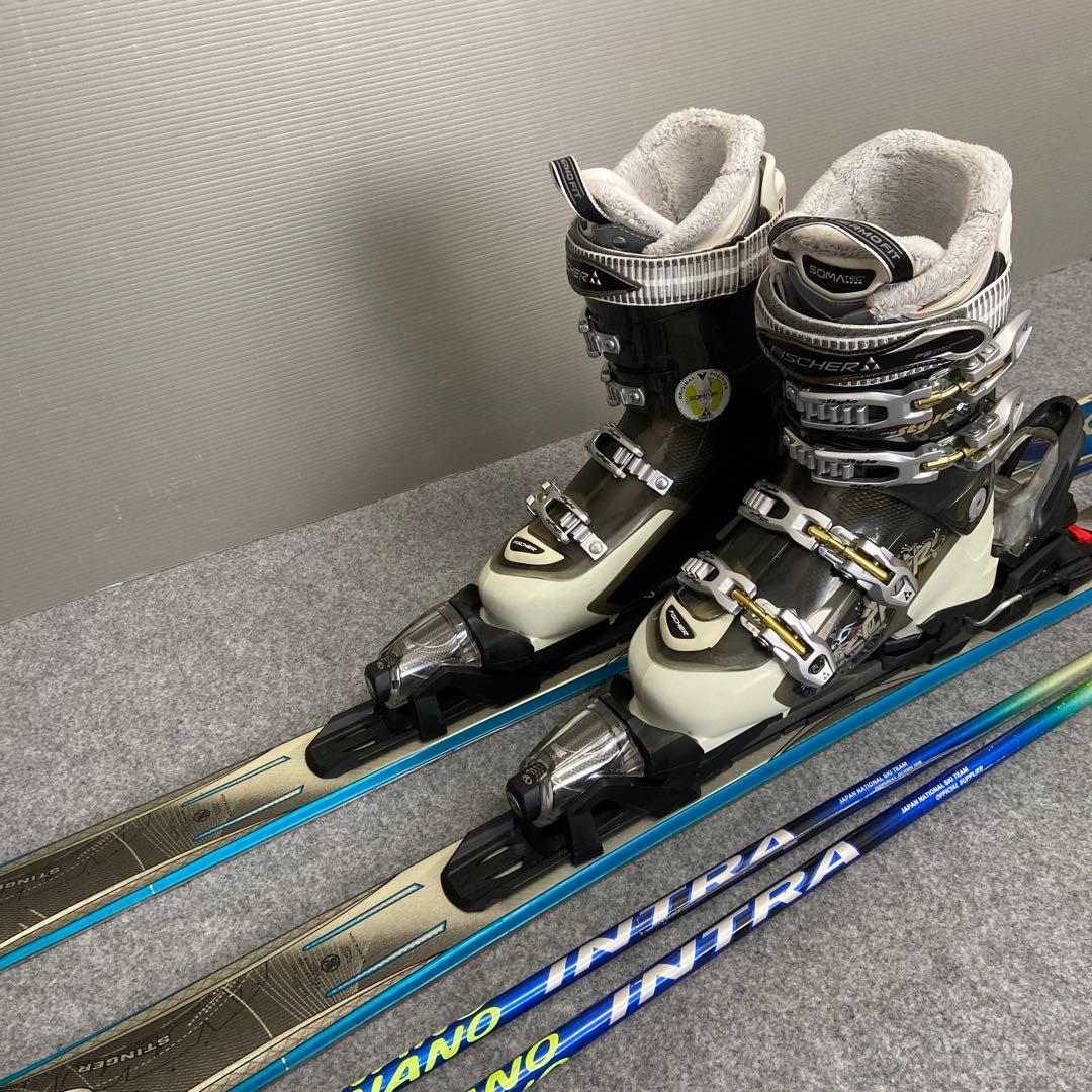 ★メンテナンス済　大人スキーセット　板ケーツー156cm ブーツ25.5cm