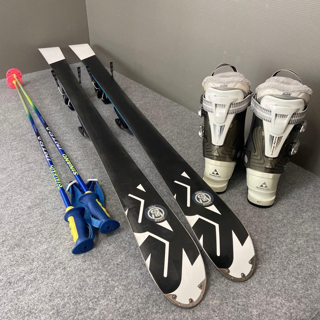 ★メンテナンス済　大人スキーセット　板ケーツー156cm ブーツ25.5cm