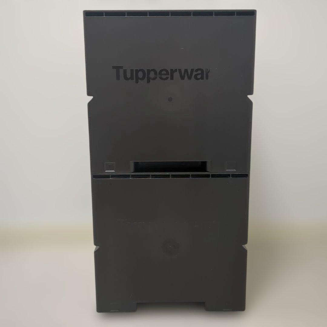 【木目調2個セット】タッパーウェア　スーパーチェスト　収納ケース