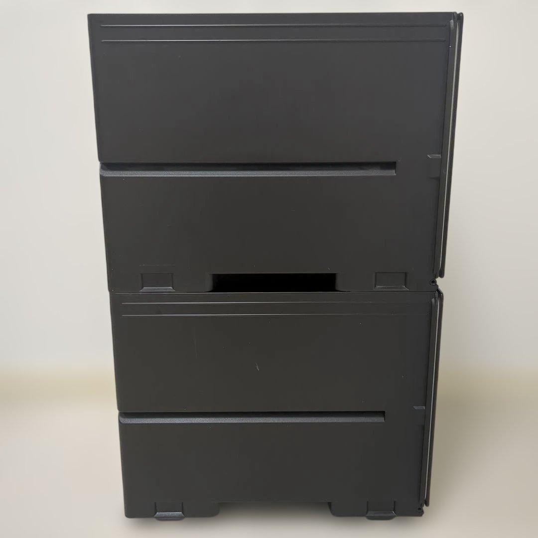 【木目調2個セット】タッパーウェア　スーパーチェスト　収納ケース