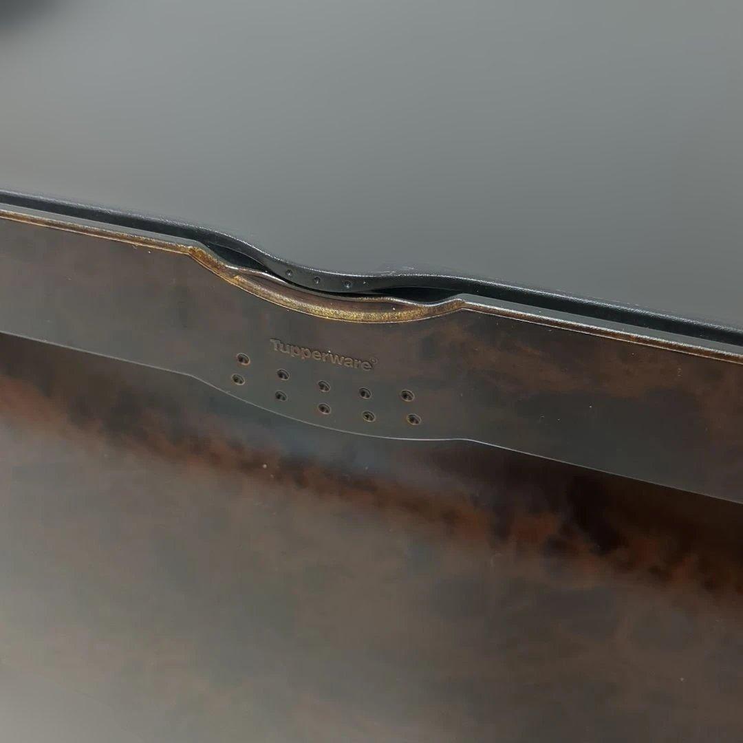 【木目調2個セット】タッパーウェア　スーパーチェスト　収納ケース