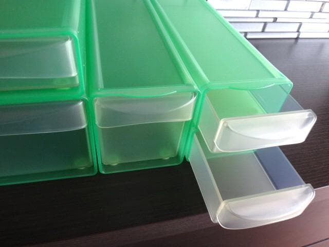 (B)新品★タッパーウェア★4点セット★システムドロワー★引き出し収納★