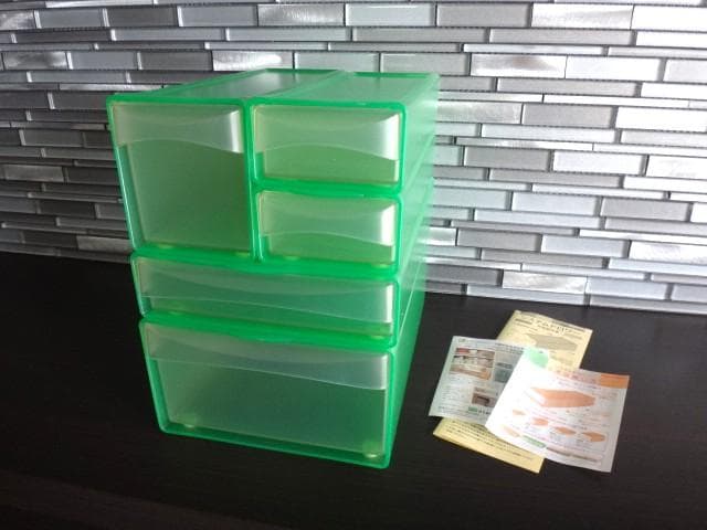 (B)新品★タッパーウェア★4点セット★システムドロワー★引き出し収納★