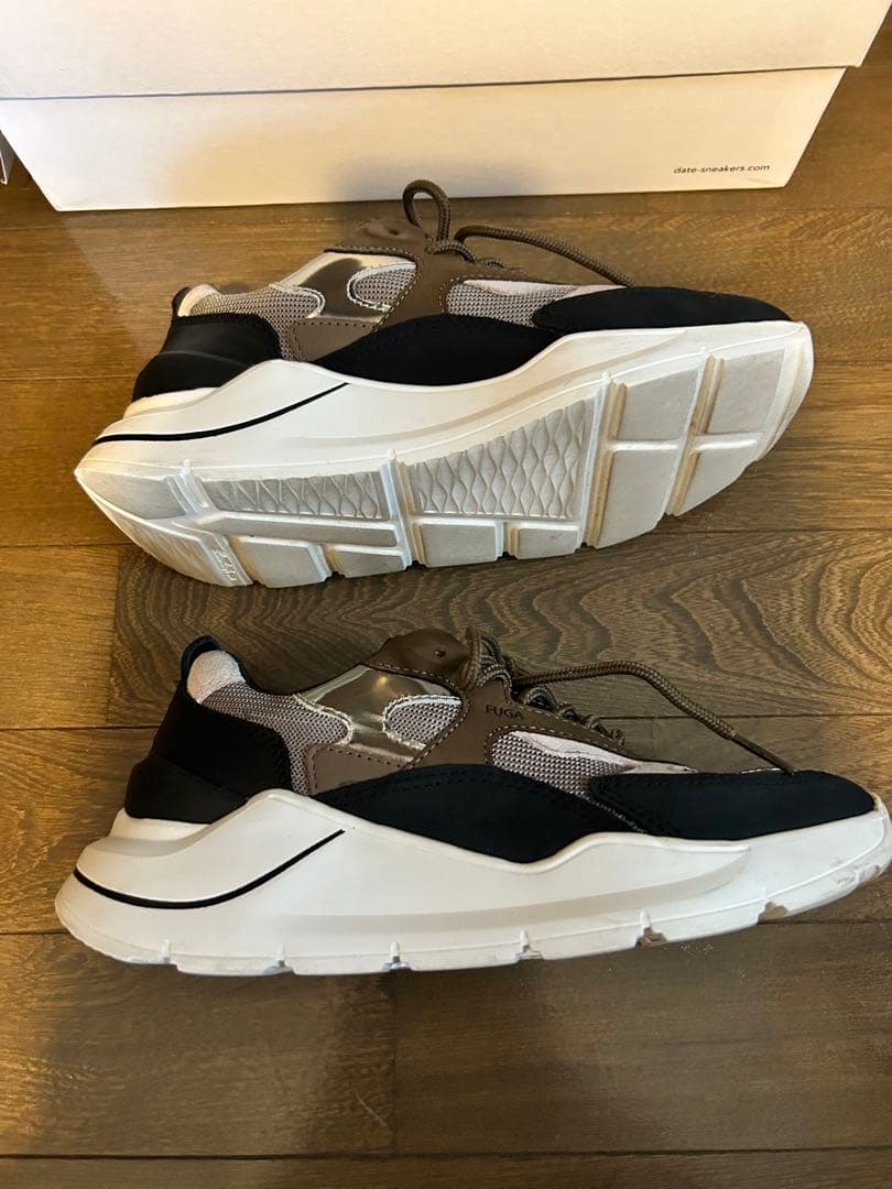 D.A.T.E. ブラウン/ブラック スニーカー 36 デイト