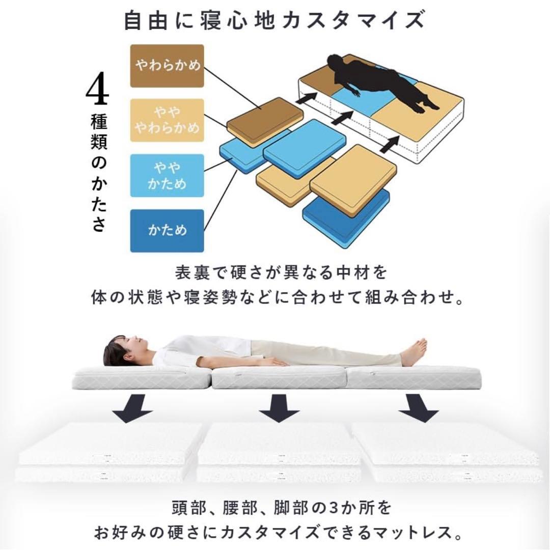 アイリスオーヤマ マットレス カスタムエアリー シングルサイズ CM11A-S