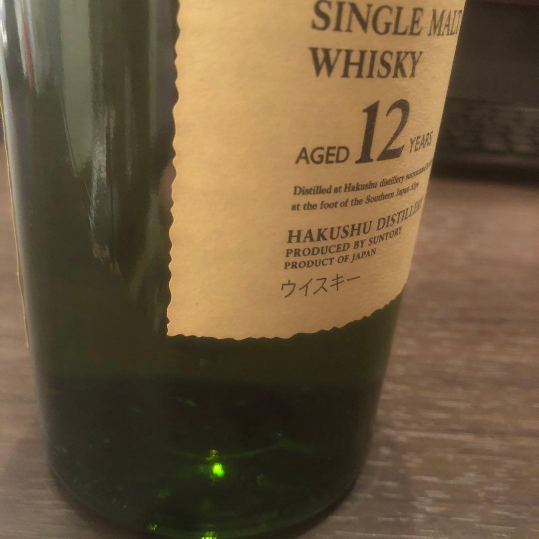 白州 12年 シングルモルトウイスキー / バカラ/2点セット【即購入OKです】