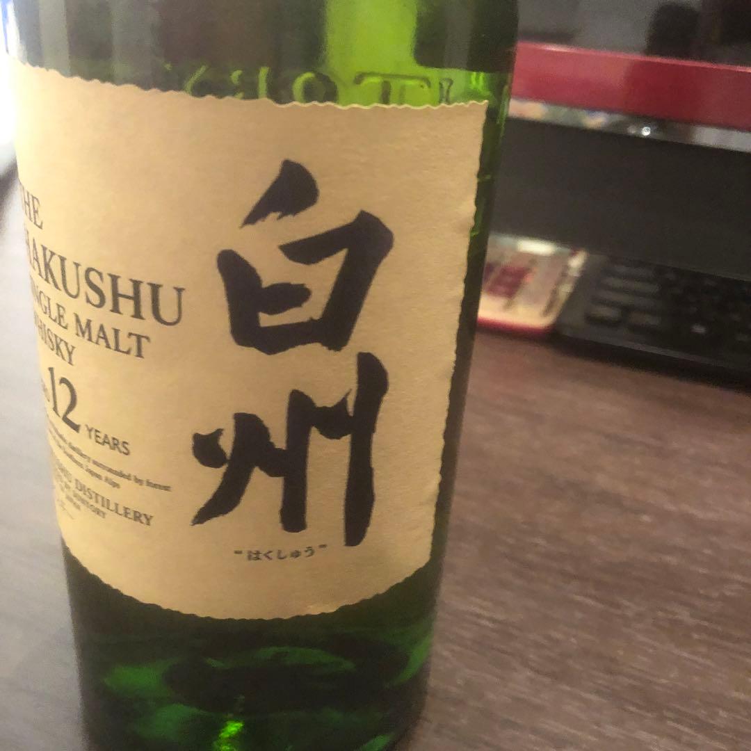 白州 12年 シングルモルトウイスキー / バカラ/2点セット【即購入OKです】