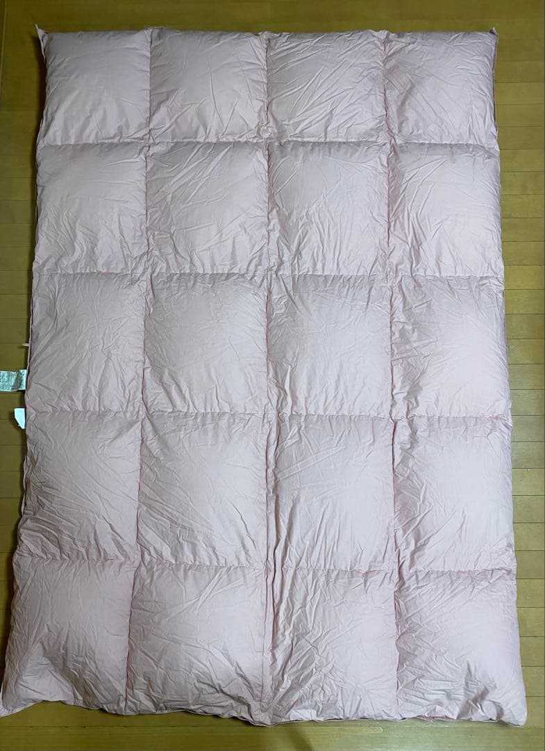 西川羽毛掛け布団 シングル 花柄　 ダウン95% フェザー5%充填物1.3㎏