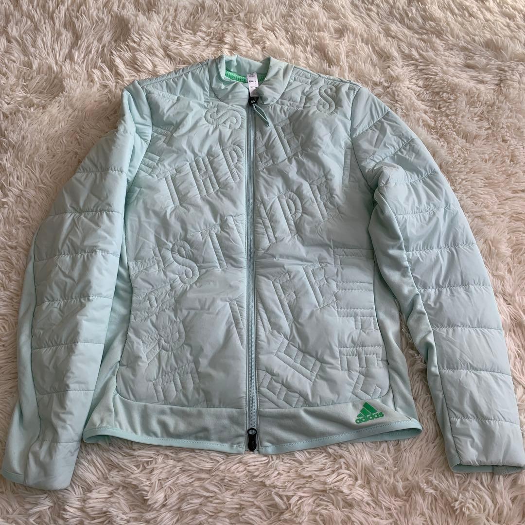 アディダス　キルティング　セットアップ　裏起毛　柄　ロゴ　ゴルフウェア