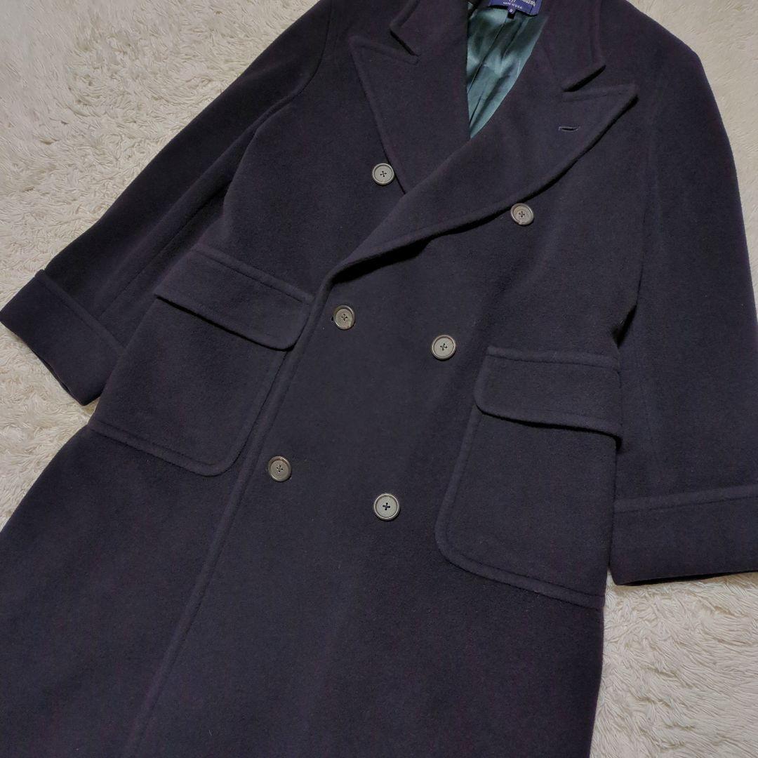 希少美品！ラルフローレン　カシミヤ混ダブルロングチェスターコート　L　USA製