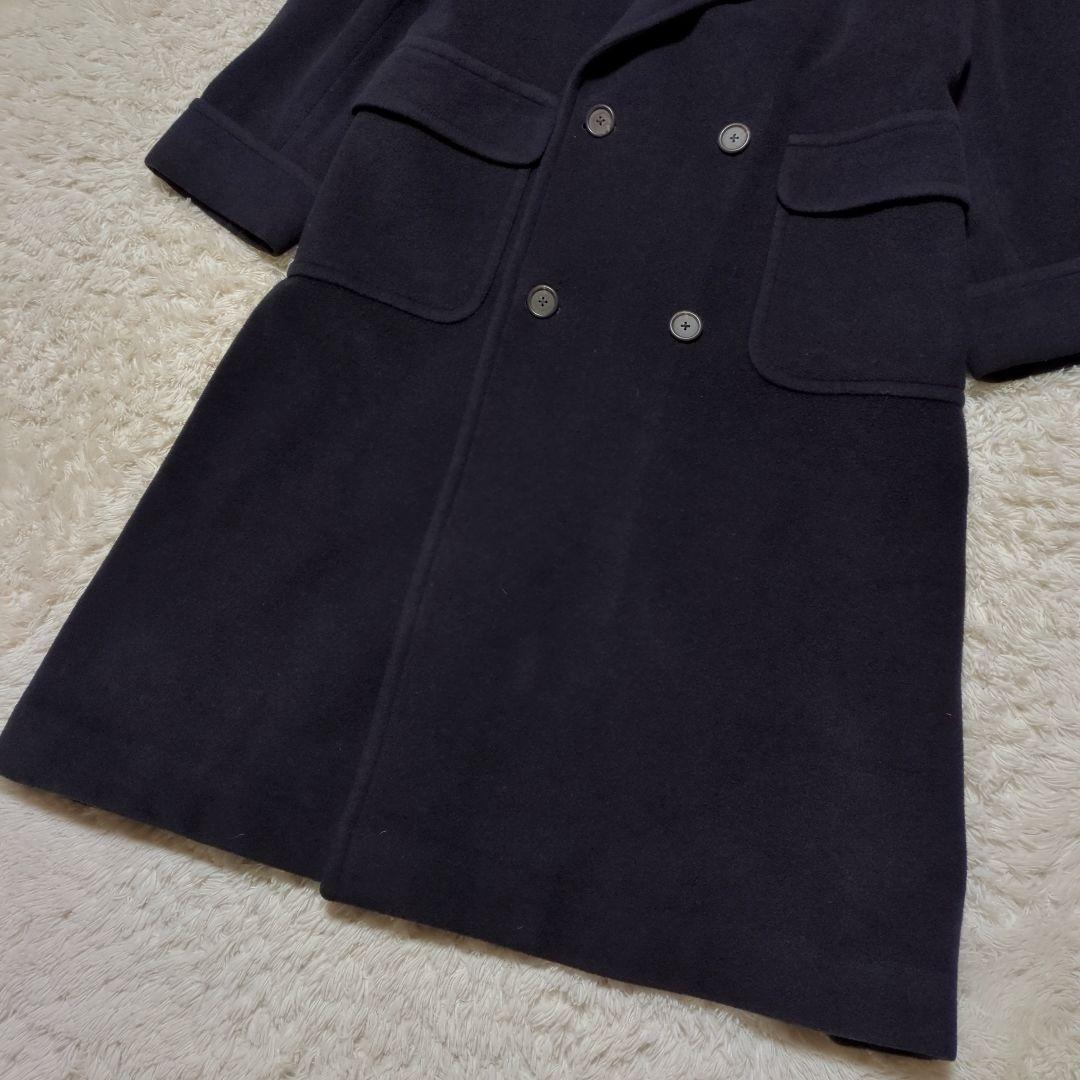 希少美品！ラルフローレン　カシミヤ混ダブルロングチェスターコート　L　USA製