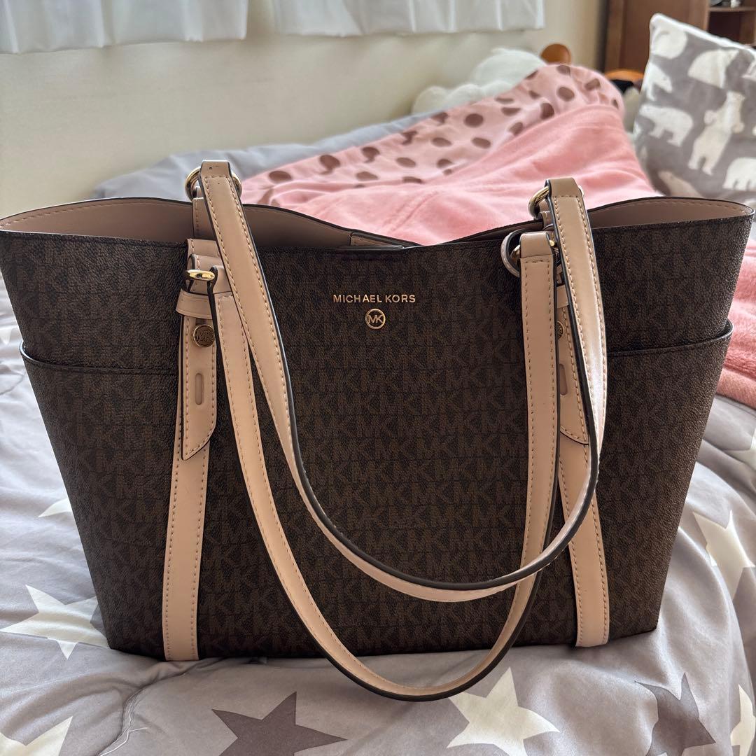 MICHAEL KORS トートバッグ 中型 ブラウン/ベージュ