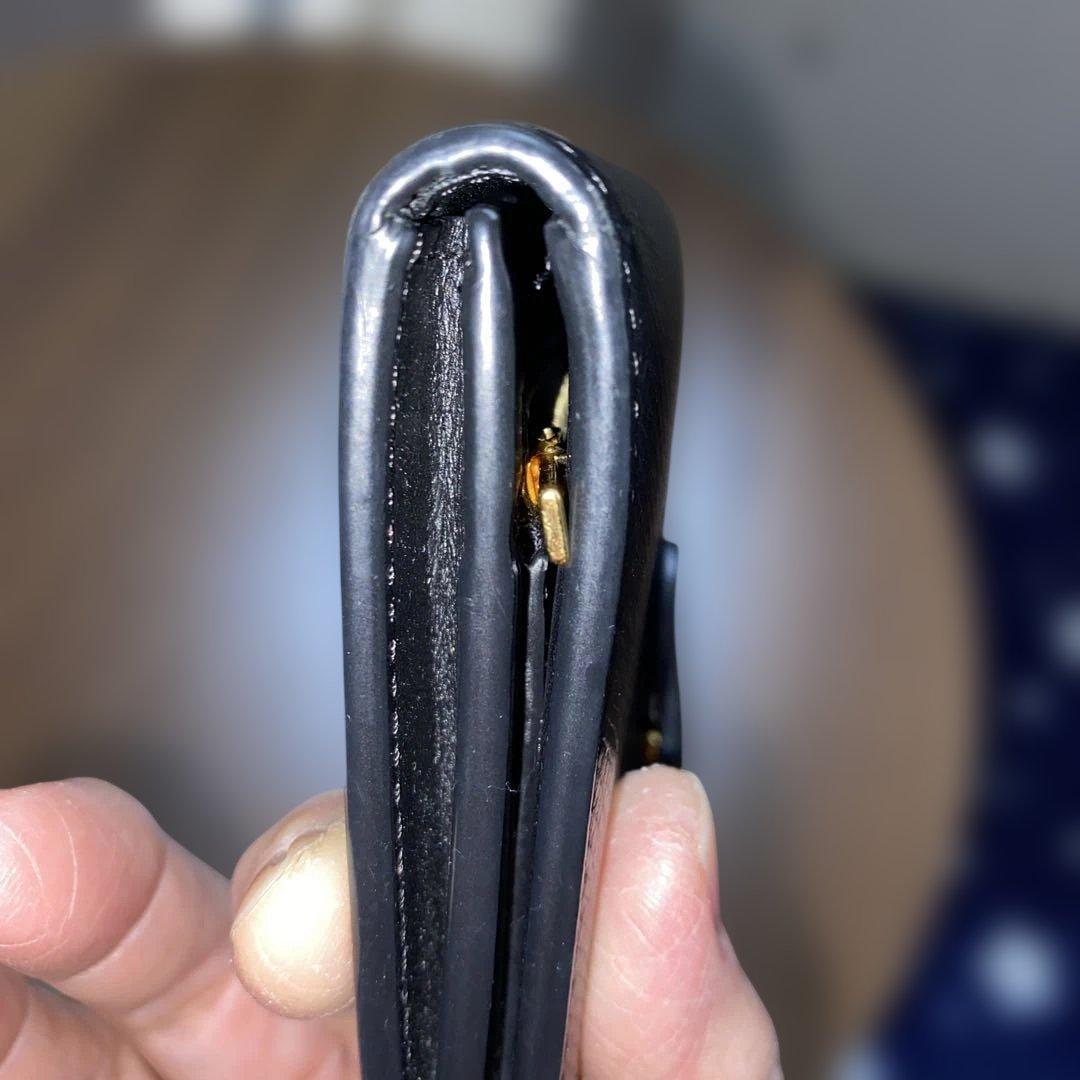 Celineセリーヌ ミディアム ストラップウォレット ブラック