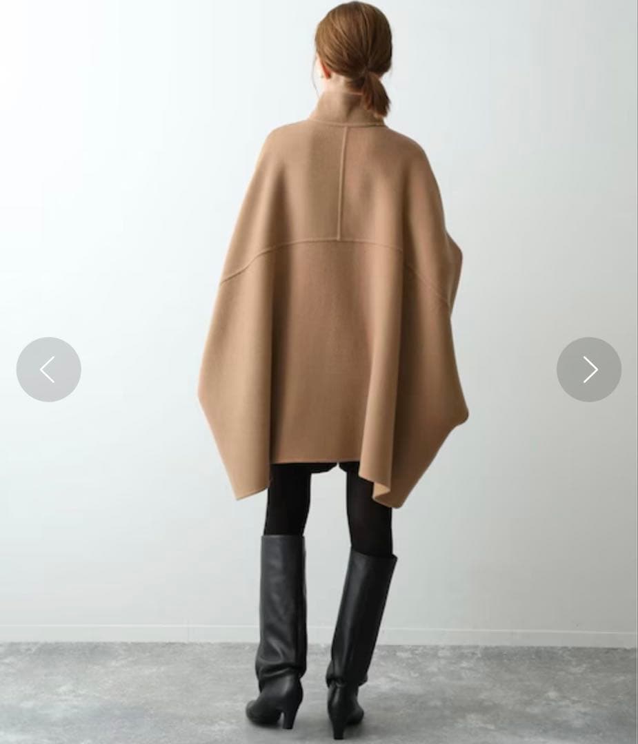 美品⭐︎スローブイエナ スタンドカラーダブルフェイスポンチョ35,200円