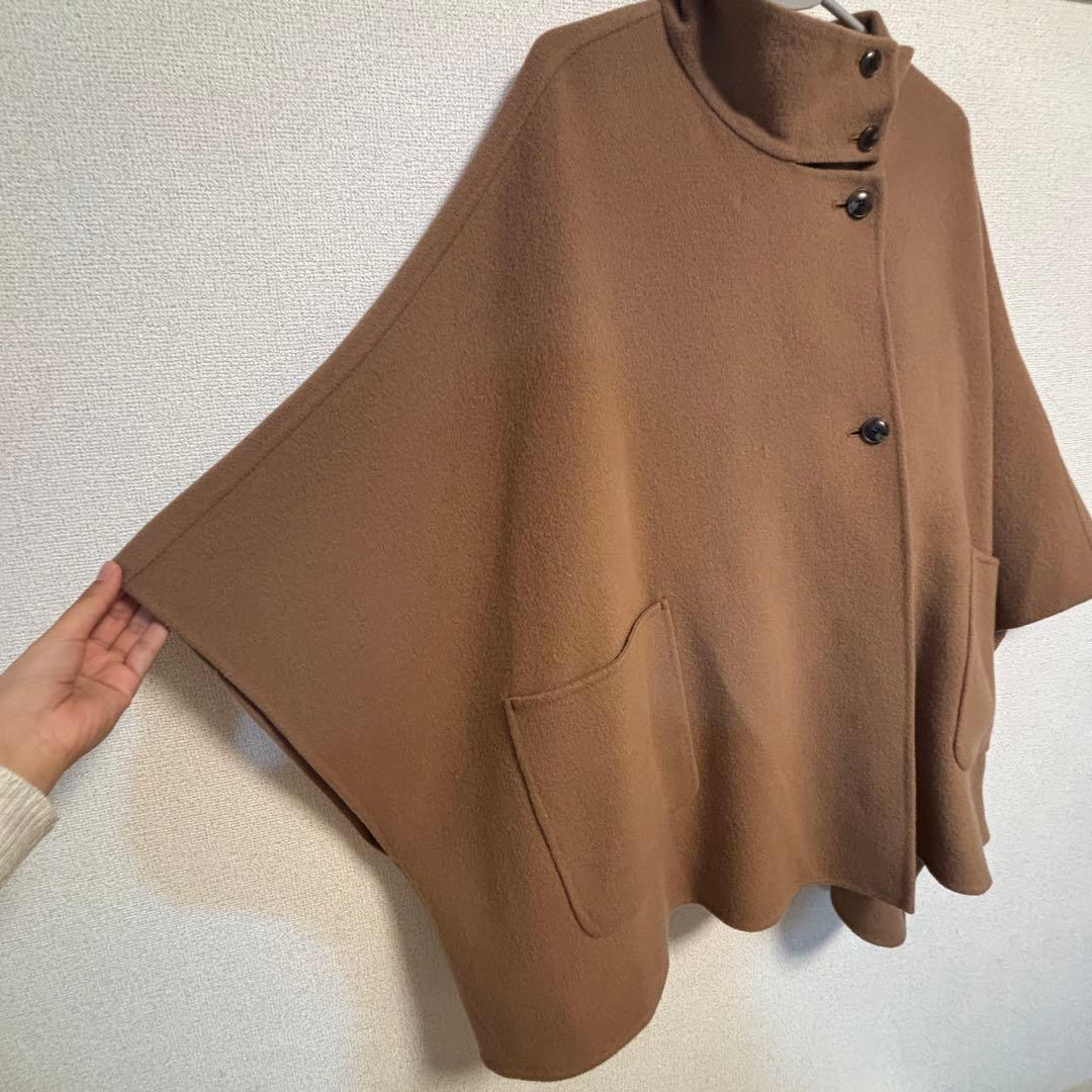 美品⭐︎スローブイエナ スタンドカラーダブルフェイスポンチョ35,200円