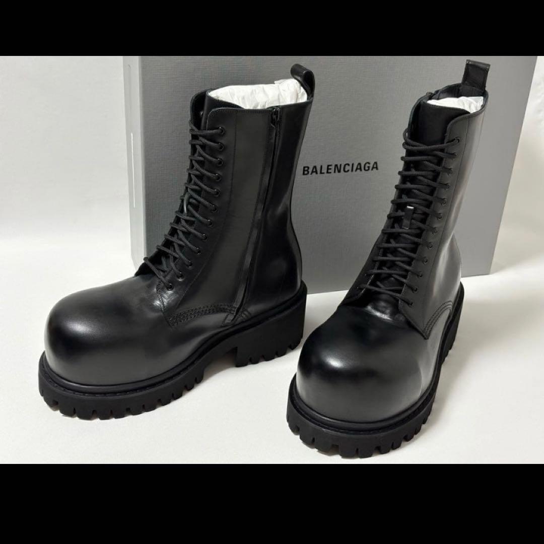 BALENCIAGA バレンシアガ STOMPERワークブーツレースアップブーツ