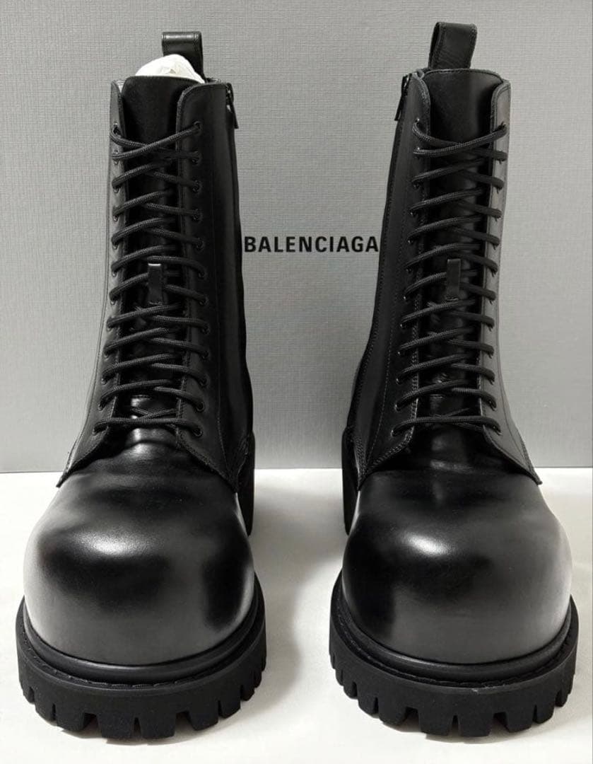 BALENCIAGA バレンシアガ STOMPERワークブーツレースアップブーツ