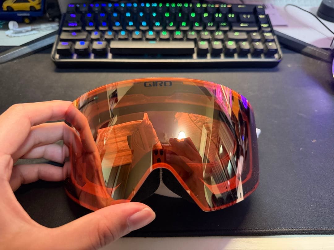 GIRO フレームレスオレンジミラーゴーグル