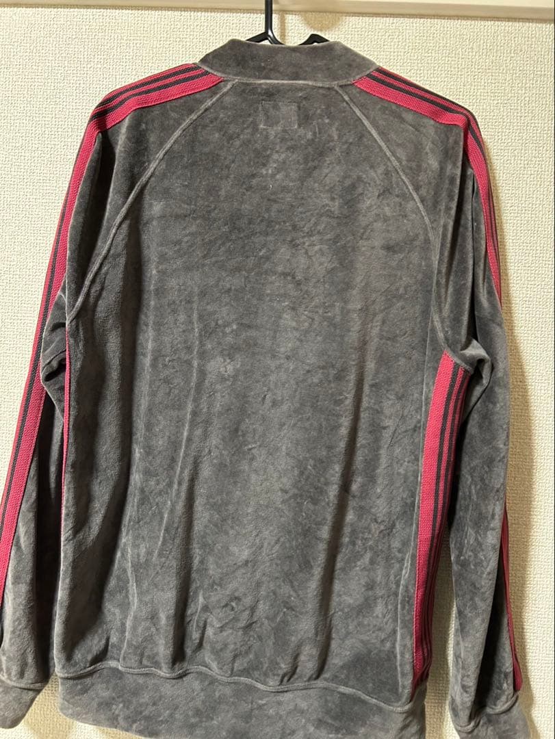 Needles ベロア ジャージ Sサイズ グレー/赤