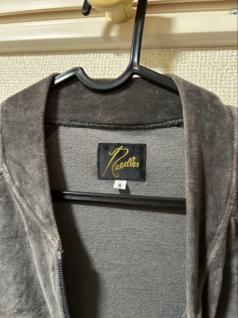 Needles ベロア ジャージ Sサイズ グレー/赤