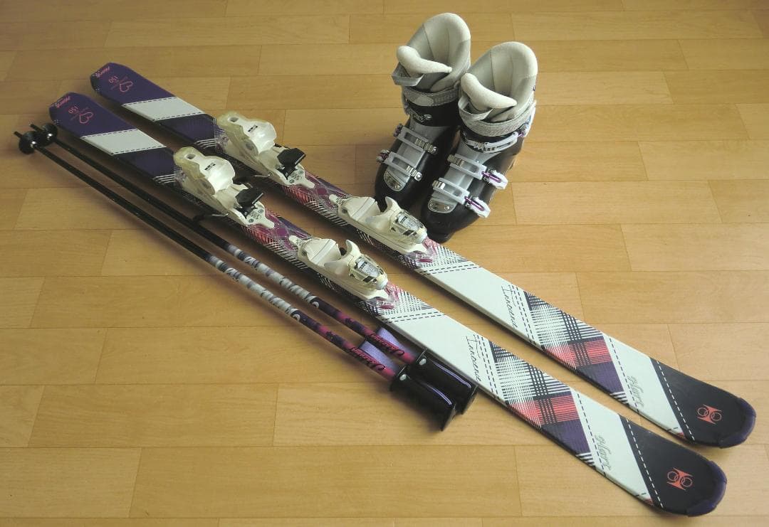 ■■送料無料■Hart■女性用スキー4点セット■板150/靴25■メンテ付■■