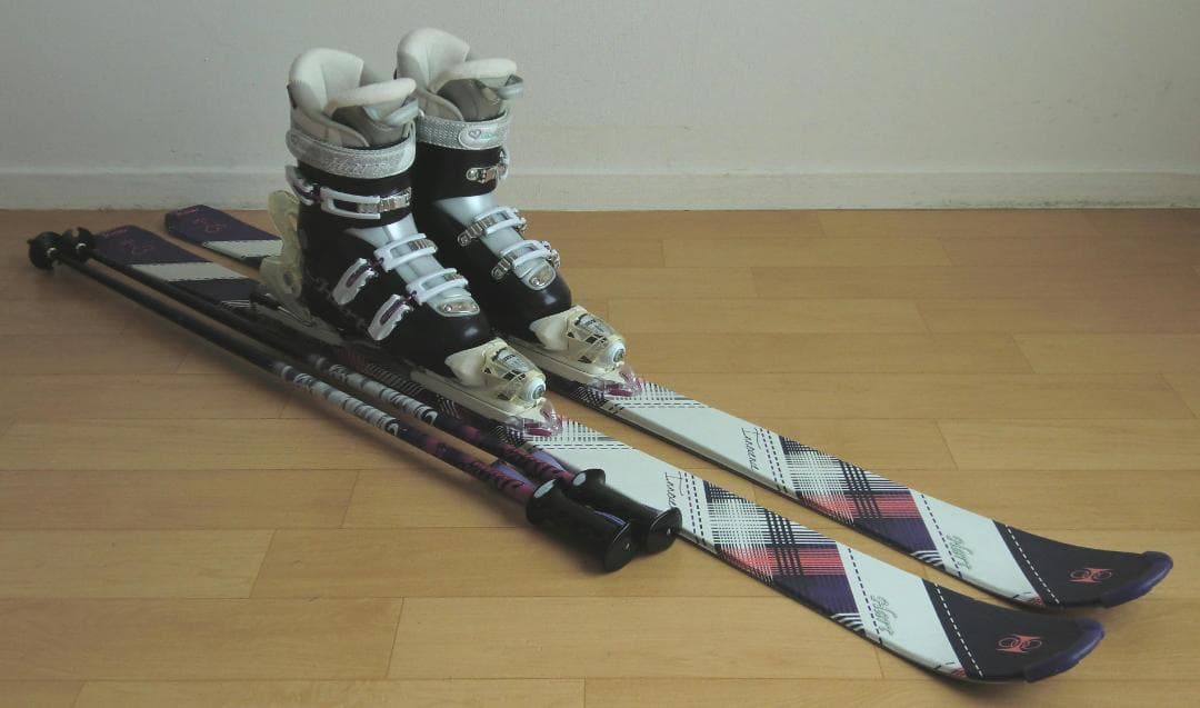 ■■送料無料■Hart■女性用スキー4点セット■板150/靴25■メンテ付■■