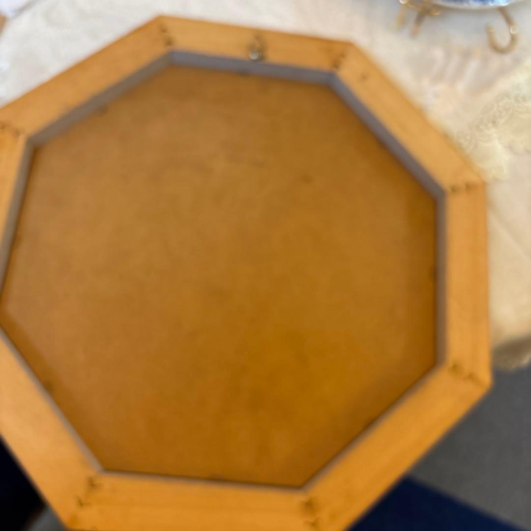 イタリア製金色装飾八角鏡