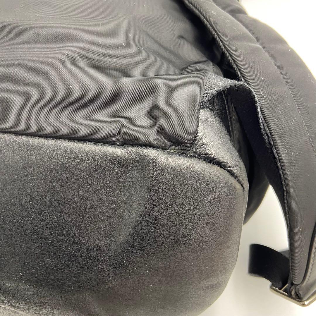 COACH コーチ バックパック ナイロン レザー ブラック F71884