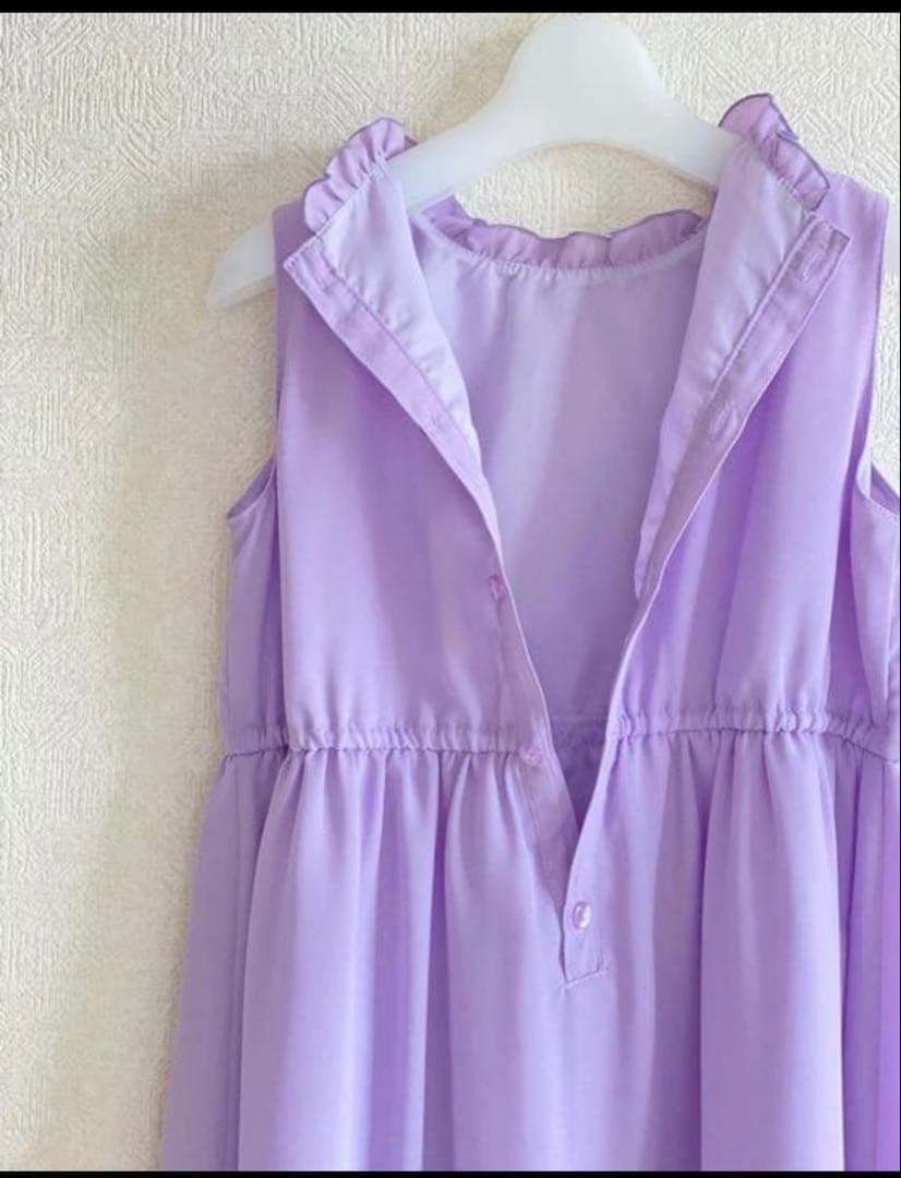 白×パープル＊130サイズ 入学式 卒園式 女の子 フォーマル