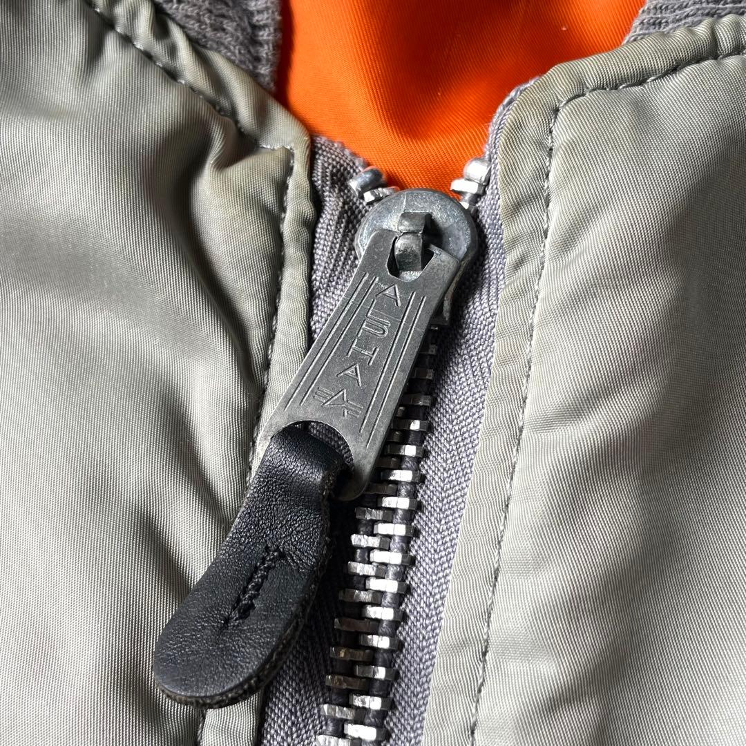 90s アルファ MA-1 flight bomber jacket シルバー