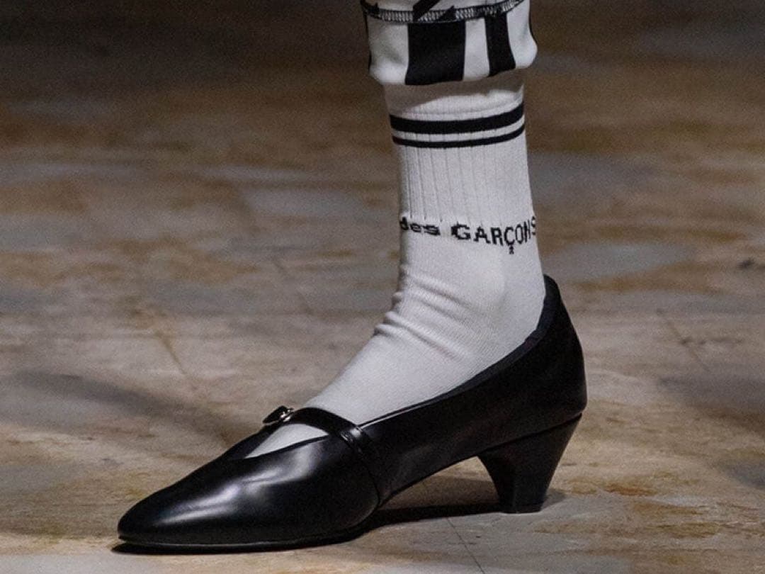 新品 コムデギャルソンオムプリュス ヒールパンプス 26cm 21AW