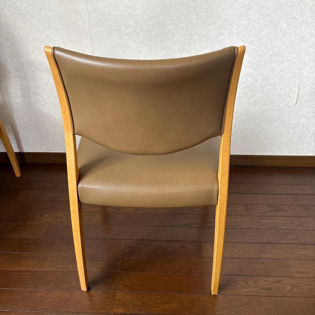 【良品】浜本工芸 ダイニングチェア アームレスチェア