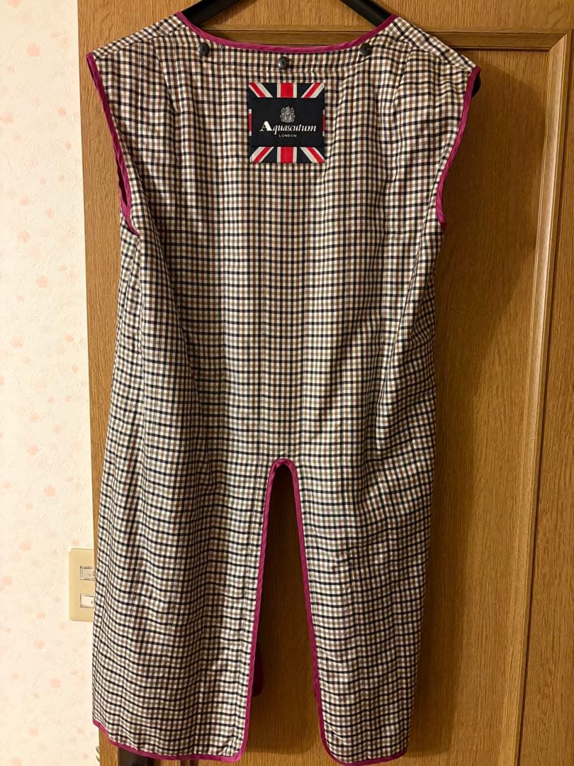 Aquascutum ブラック トレンチコート