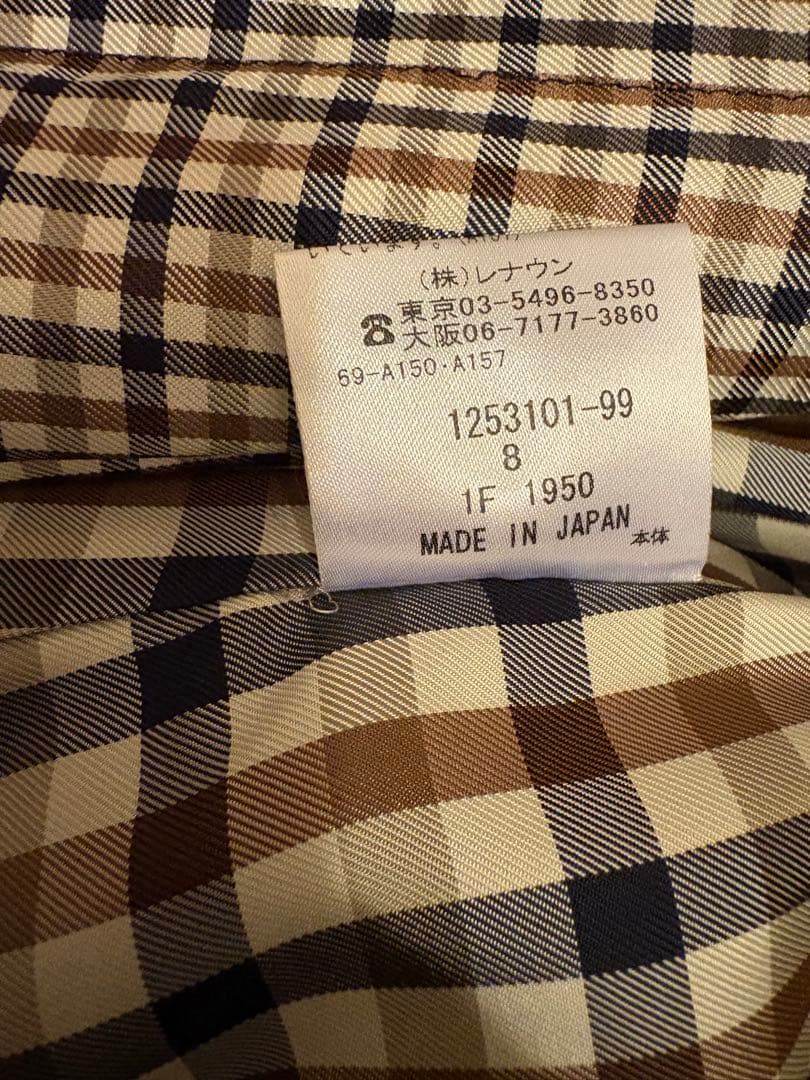 Aquascutum ブラック トレンチコート