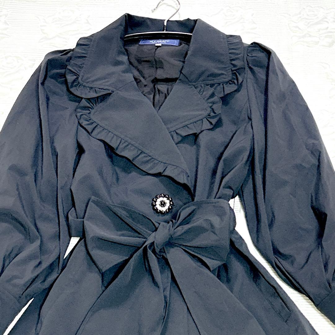新品タグ付❤︎エムズグレイシー 近年モデル スプリングコート 黒 38 5.8万円