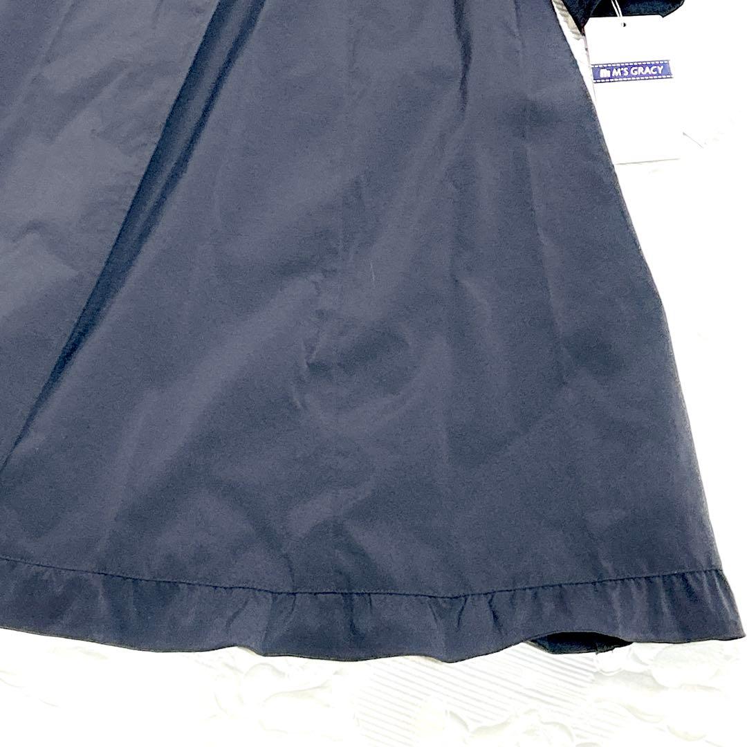 新品タグ付❤︎エムズグレイシー 近年モデル スプリングコート 黒 38 5.8万円