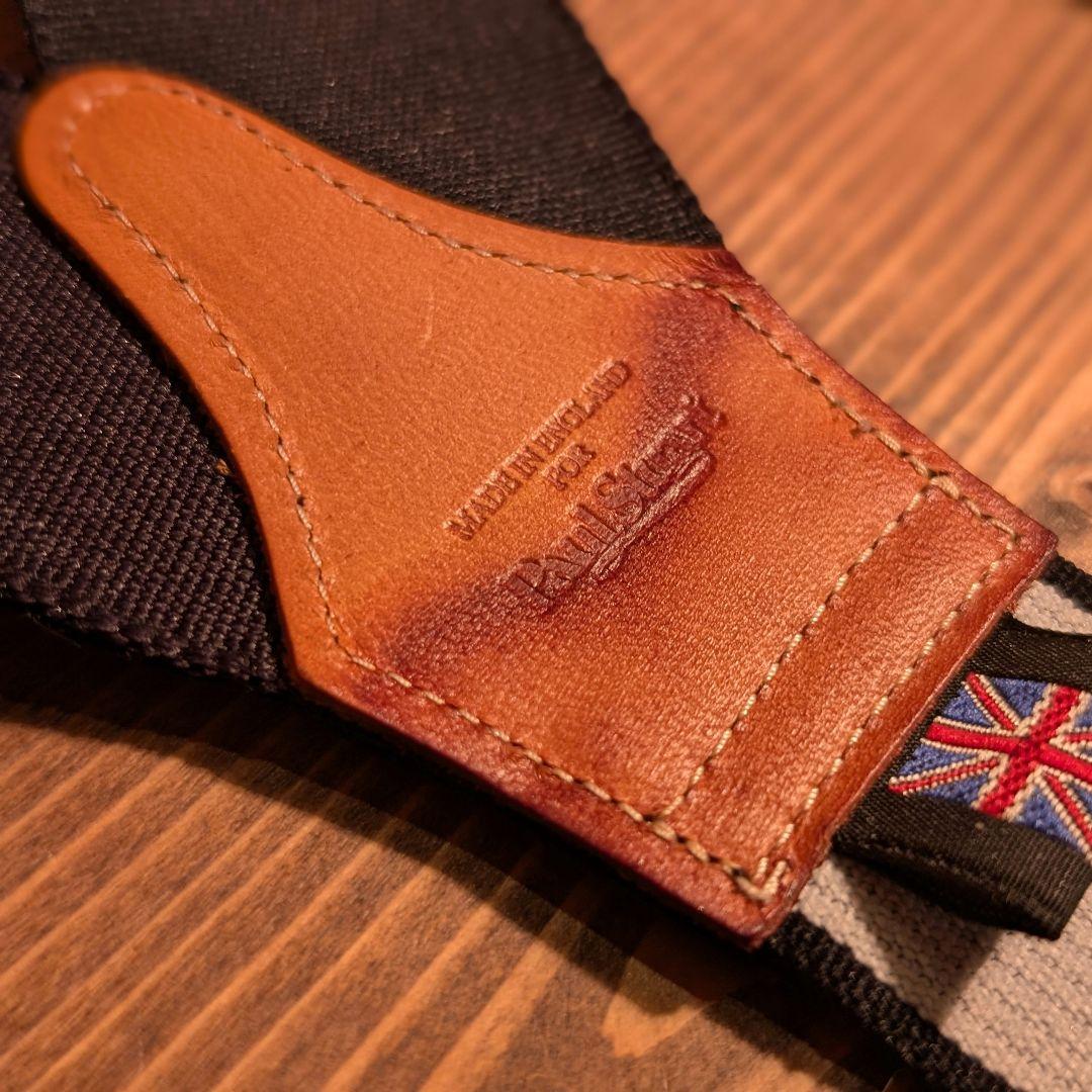 【極美品】PAUL STUART サスペンダー 本革 アルバートサーストン製