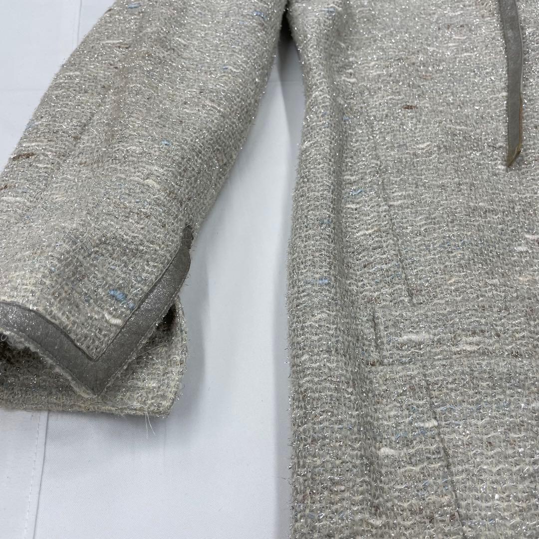 希少モデル✨CHANEL ツイード　ジャケット　グレー　リボン