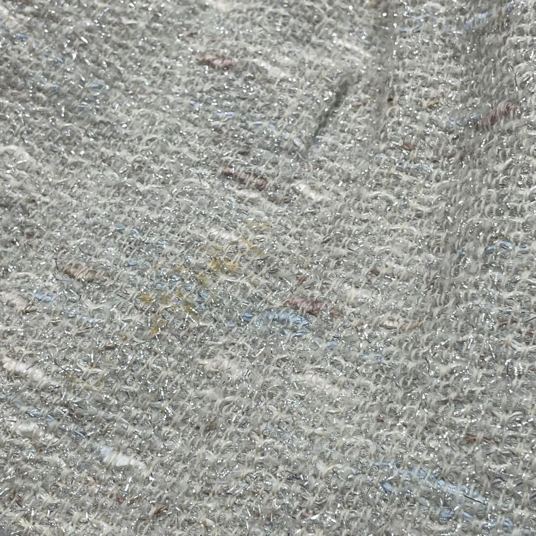 希少モデル✨CHANEL ツイード　ジャケット　グレー　リボン