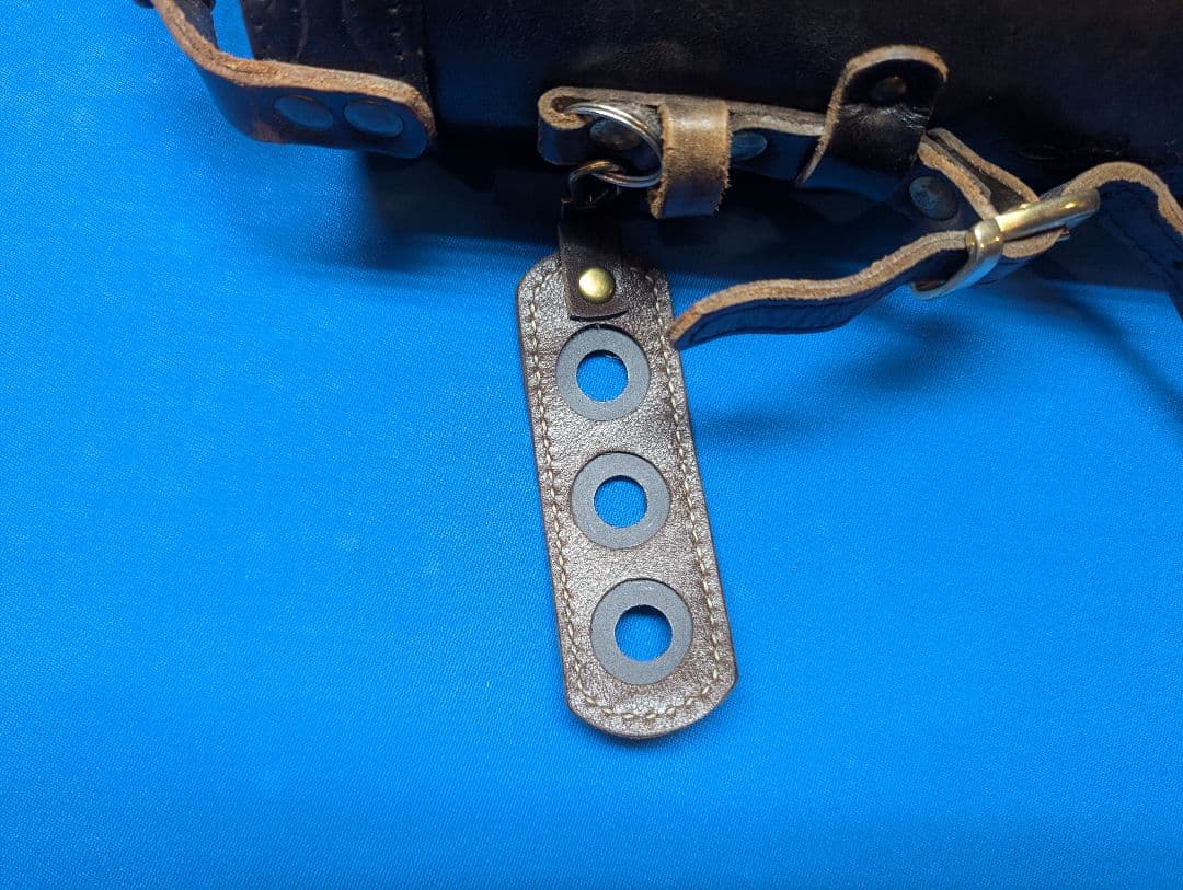 インストロークビリヤードキューケース ダークブラウン レザー