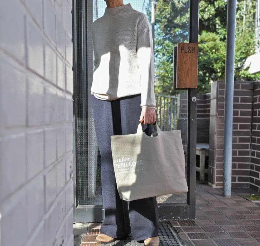 atelier PENLOPEアトリエペネロープAPホールトート(L)グレー美品
