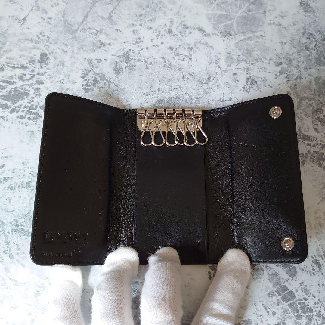 おしゃれ✿ ロエベ キーケース 6連 アナグラム レザー メンズ レディース